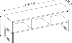 Szafki Rtv></noscript>INTER MEBLE Szafka pod telewizor 115 cm LAMORI kaszmir