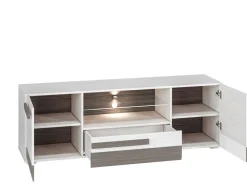 Zestawy Mebli Młodzieżowych|Szafki Rtv>ML Meble Szafka pod telewizor RTV 165 cm BLANCO sosna śnieżna