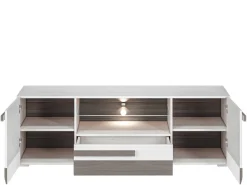 Zestawy Mebli Młodzieżowych|Szafki Rtv></noscript>ML Meble Szafka pod telewizor RTV 165 cm BLANCO sosna śnieżna