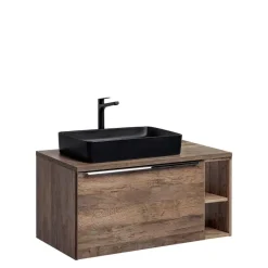 Meble Łazienkowe|Szafki Pod Umywalkę></noscript>COMAD Szafka pod umywalkę nablatową 80 cm SANTELI dąb vintage