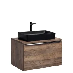 Meble Łazienkowe|Szafki Pod Umywalkę></noscript>COMAD Szafka pod umywalkę nablatową 80 cm SANTELI dąb vintage