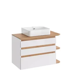 Meble Łazienkowe|Szafki Łazienkowe></noscript>COMAD Szafka pod umywalkę nablatową biała PELACCI