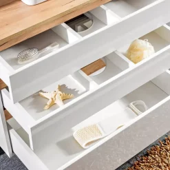 Meble Łazienkowe|Szafki Łazienkowe></noscript>COMAD Szafka pod umywalkę nablatową biała PELACCI