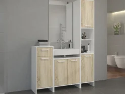 Meble Łazienkowe|Szafki></noscript>Lempert Szafka pod zabudowę pralki 60 cm MORENA dąb sonoma