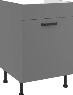 Meble Kuchenne>Lempert Szafka pod zlewozmywak 60 cm z szufladą na kosze NEPO antracyt