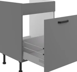 Meble Kuchenne>Lempert Szafka pod zlewozmywak 60 cm z szufladą na kosze NEPO antracyt