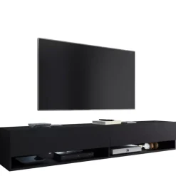 Szafki Rtv>BRATEX Szafka rtv 180 cm AROMA czarny grafit