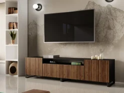 Szafki Rtv></noscript>Arton Szafka RTV 200 cm do salonu pod telewizor MAVIO ryflowana