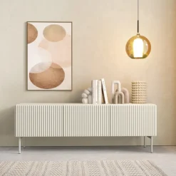 Zestawy Mebli Do Salonu|Szafki Rtv>LASKI Szafka RTV 150 cm do salonu MEZZO kaszmir