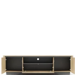 Szafki Rtv></noscript>LASKI Szafka RTV 200 cm do salonu dąb cremona TORDIO