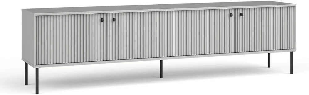 Zestawy Mebli Do Salonu|Szafki Rtv>MEBLOSIEK Szafka RTV 207 cm do salonu szeroka IRYS szara