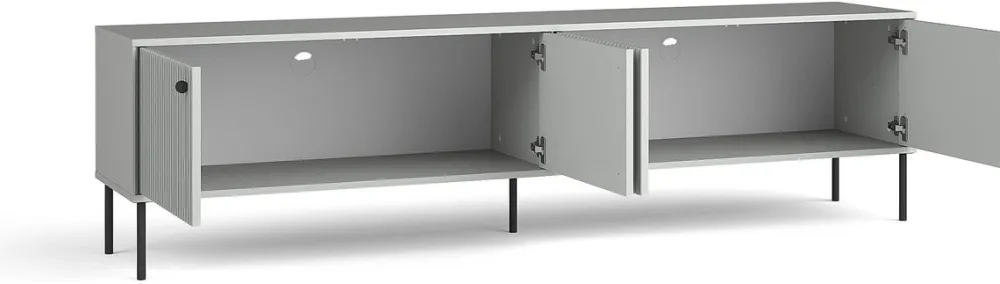 Zestawy Mebli Do Salonu|Szafki Rtv>MEBLOSIEK Szafka RTV 207 cm do salonu szeroka IRYS szara