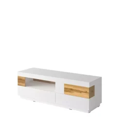 Zestawy Mebli Do Salonu|Szafki Rtv>Helvetia Szafka rtv 160 cm KOBE biały połysk