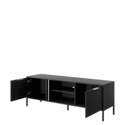 Szafki Rtv></noscript>LASKI Szafka RTV 153 cm LECCE antracyt