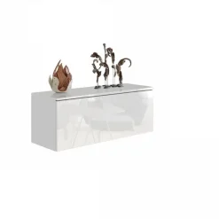 Zestawy Mebli Do Salonu|Szafki Rtv></noscript>BROMARKT Szafka RTV połysk 105 cm PREMIUM biały