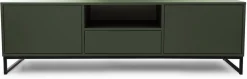 Szafki Rtv></noscript>Stolar Szafka RTV do salonu pod telewizor 160 cm zielona z szafkami GENEWA zielony