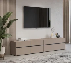 Zestawy Mebli Do Sypialni></noscript>Helvetia Szafka RTV do salonu pod telewizor 225 cm z szufladami CROSS