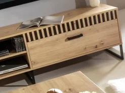 Zestawy Mebli Młodzieżowych|Szafki Rtv></noscript>DOMEL Szafka RTV loft LAMELIX dąb artisan