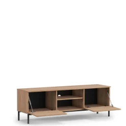 Zestawy Mebli Do Salonu|Szafki Rtv>GiB Meble Szafka RTV loft QUARTE Czarna czarny