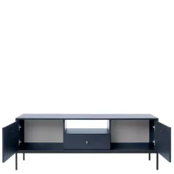 Szafki Rtv>PIASKI Szafka RTV nowoczesna na nóżkach MONTI granat złoty granatowy