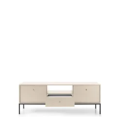 Zestawy Mebli Do Salonu|Szafki Rtv></noscript>PIASKI Szafka RTV nowoczesna na nóżkach MONTI złoty beż