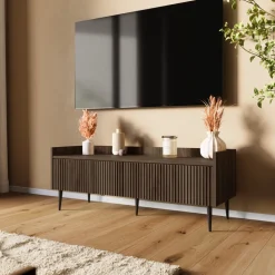 Szafki Rtv|Zestawy Mebli Do Salonu>JUREK Szafka RTV nowoczesna w kolorze 121 cm ASPERO orzech