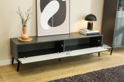 Zestawy Mebli Do Salonu|Szafki Rtv>INTER MEBLE Szafka RTV pod telewizor 180 cm do salonu BELLUNO antracyt