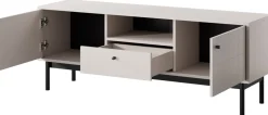 Szafki Rtv>PIASKI Szafka RTV pod telewizor 153 cm z szufladą JUVA kaszmir