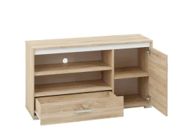Zestawy Mebli Do Salonu|Zestawy Mebli Młodzieżowych></noscript>ML Meble Szafka RTV pod telewizor 120 cm z szufladą AVO dąb sonoma