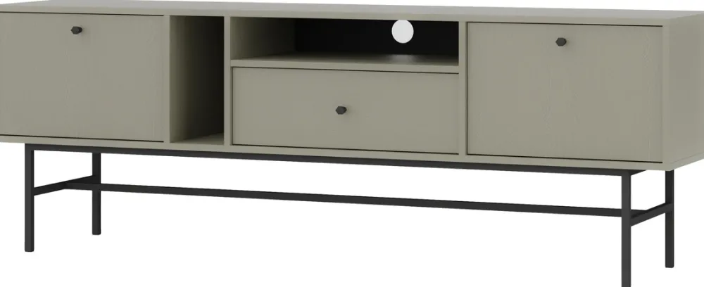 Szafki Rtv>Lempert Szafka RTV pod telewizor z drzwiami i szufladami 180 cm TOKEN eukaliptus