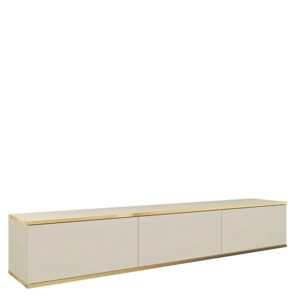 Zestawy Mebli Do Salonu|Szafki Rtv>PIASKI Szafka RTV w kolorze beżowym 175 cm ORVIETO