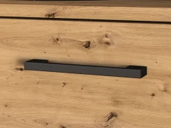 Zestawy Mebli Do Salonu|Szafki Rtv></noscript>ML Meble Szafka RTV w stylu loftowym do salonu NEVIO dąb artisan