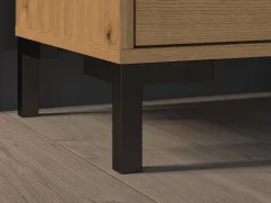 Zestawy Mebli Do Salonu|Szafki Rtv></noscript>ML Meble Szafka RTV w stylu loftowym do salonu NEVIO dąb artisan