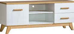 Szafki Rtv>DOLMAR Szafka RTV z dwoma szufladami 135 cm SILVA