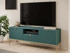 Szafki Rtv></noscript>PIASKI Szafka RTV z szufladą i drzwiami AVANTI 154 cm glamour labrador