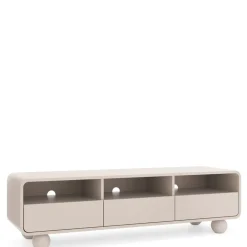 Zestawy Mebli Do Salonu|Szafki Rtv></noscript>PIASKI Szafka RTV z szufladami do salonu 160 cm kaszmir AVELON