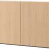 Meble Młodzieżowe|Zestawy Mebli Do Salonu>lenart. Szafka wisząca 141 cm dwudrzwiowa z półkami WOOW dąb vincenza
