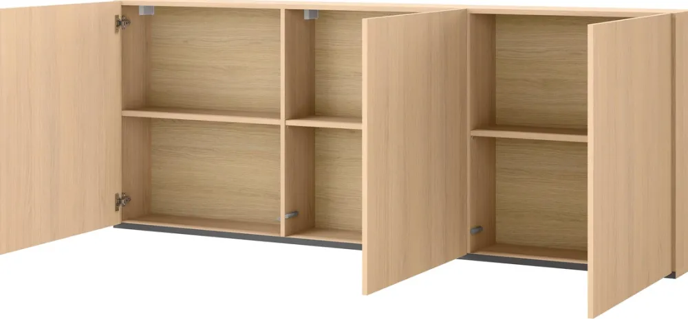 Szafki>lenart. Szafka wisząca 210 cm z pojemnymi półkami WOOW dąb vincenza