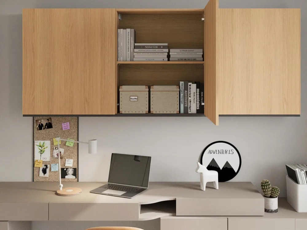 Szafki>lenart. Szafka wisząca 210 cm z pojemnymi półkami WOOW dąb vincenza