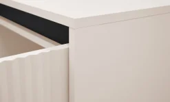 Szafki></noscript>Lempert Szafka wisząca do salonu 46 cm z frezowanym frontem OMEGA beż piaskowy