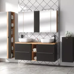 Meble Łazienkowe|Szafki Pod Umywalkę></noscript>COMAD Szafka wisząca pod umywalkę wpuszczaną 60 cm CHARM