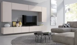 Zestawy Mebli Do Sypialni|Zestawy Mebli Młodzieżowych>GiB Meble Szafka wisząca pozioma do salonu 105 cm kaszmir MODERN