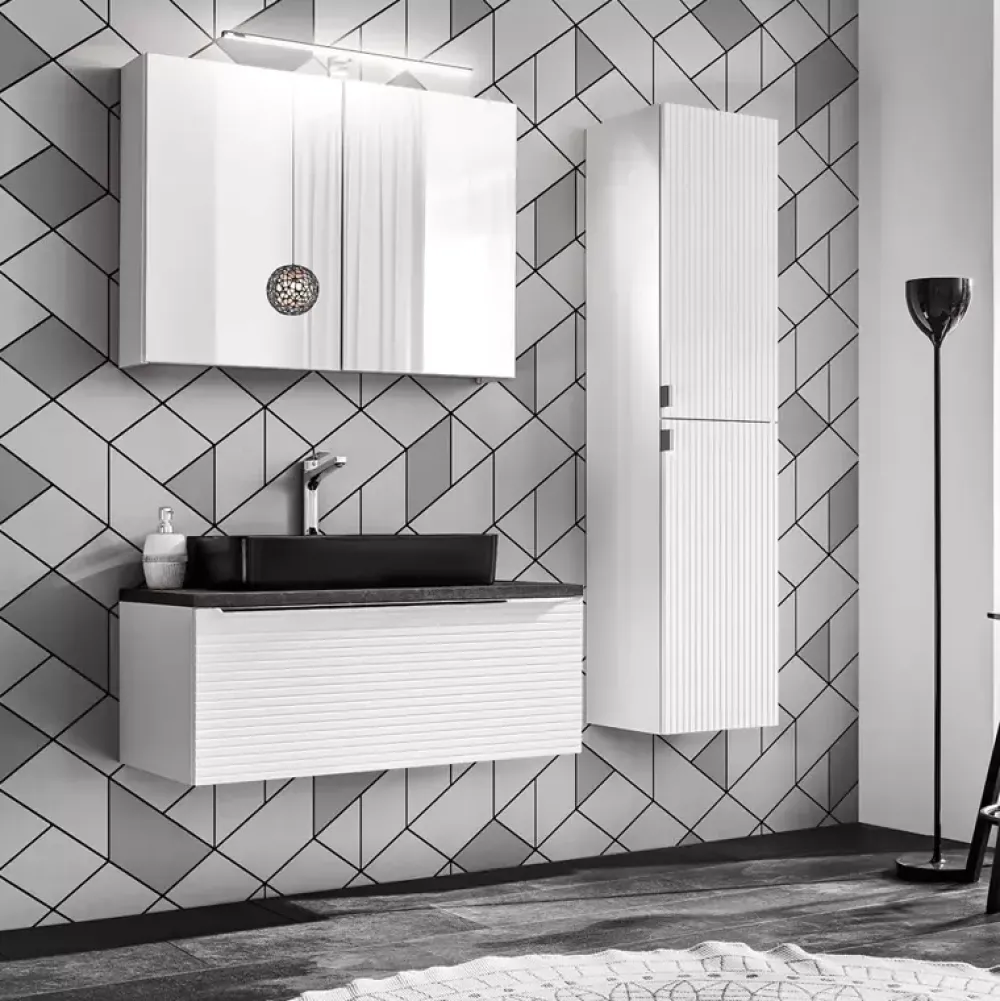 Meble Łazienkowe|Szafki Łazienkowe>COMAD Szafka wisząca wysoka do łazienki 35 cm LOSELANI