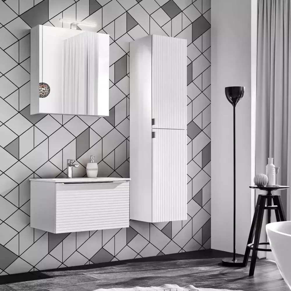 Meble Łazienkowe|Szafki Łazienkowe>COMAD Szafka wisząca wysoka do łazienki 35 cm LOSELANI