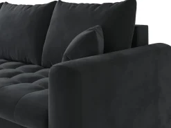 Meble Młodzieżowe|Kanapy I Sofy></noscript>BROMARKT Szara kanapa do salonu z funkcją spania LUIS pojemnik na pościel