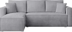 Meble Dla Dzieci|Meble Młodzieżowe>BROMARKT Szara kanapa narożna z funkcją spania TOP sztruks