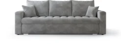 Meble Młodzieżowe|Kanapy I Sofy></noscript>BROMARKT Szara kanapa rozkładana z funkcją spania do salonu LUIS