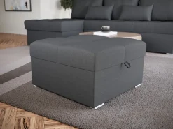 Meble Dla Dzieci|Pufy></noscript>BROMARKT Szara pufa ze schowkiem do salonu HOT