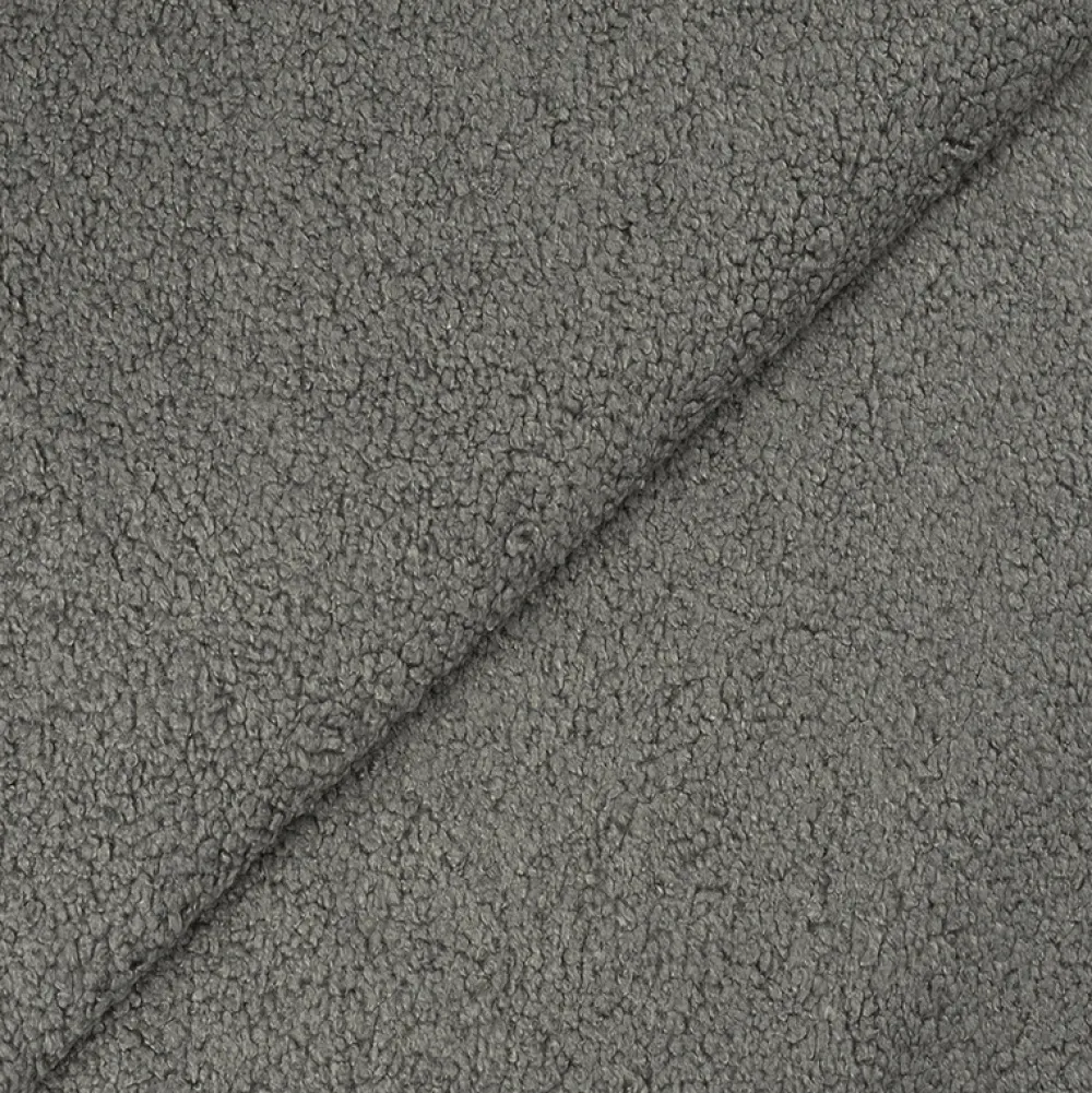 Narożniki>IZABELLA MEBLE Szara rogówka boucle z funkcją spania do salonu ROTTERDAM