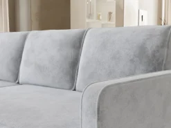 Meble Dla Dzieci|Meble Młodzieżowe></noscript>BROMARKT Szara rogówka do salonu z pojemnikiem i funkcją spania QULIO